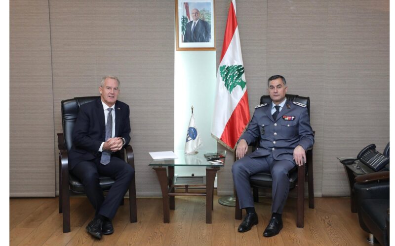 اللواء  عبدالله استقبل السفير الأسترالي في لبنان على رأس وفد