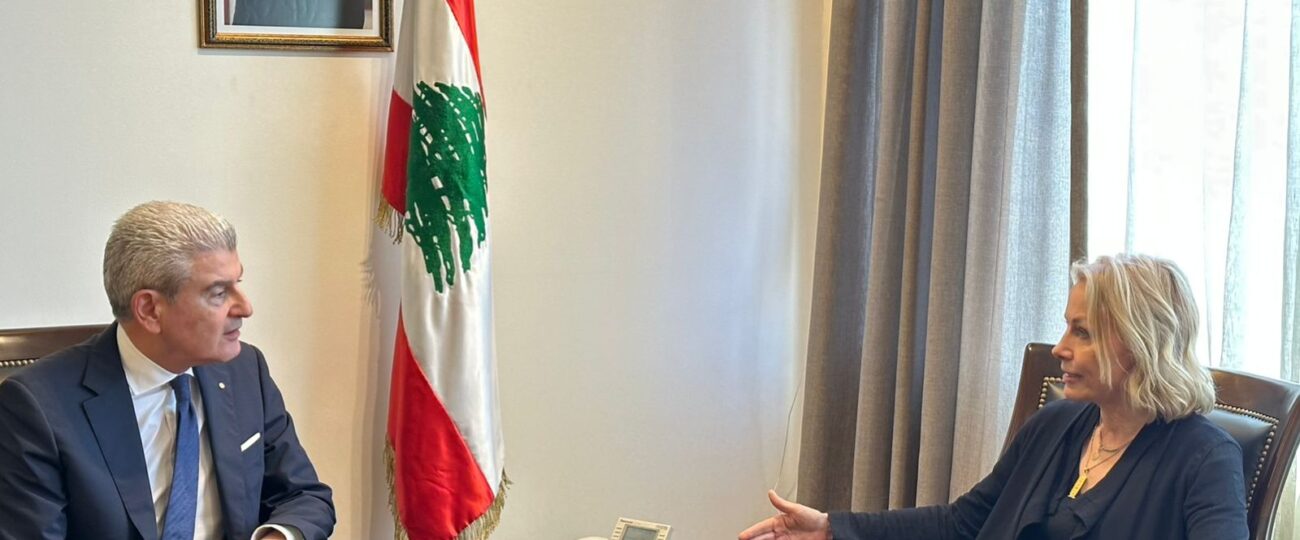 التقى وزير الصناعة جو عيسى الخوري سفيرة استونيا في لبنان