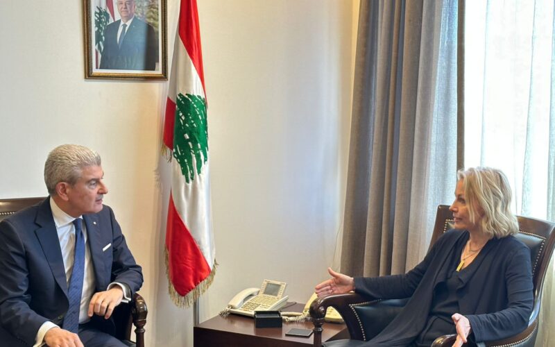 التقى وزير الصناعة جو عيسى الخوري سفيرة استونيا في لبنان