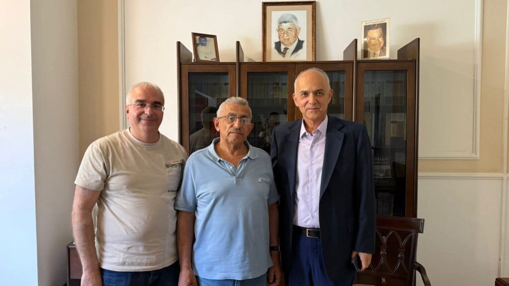 أسامة سعد يستقبل الدكتور خالد مراد والإعلامي سامر زعيتر
